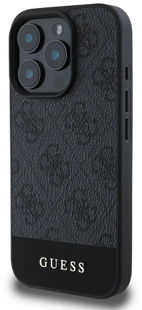 Guess GUHCP16LG4GLGR Hoesje iPhone 16 Pro - Zwart