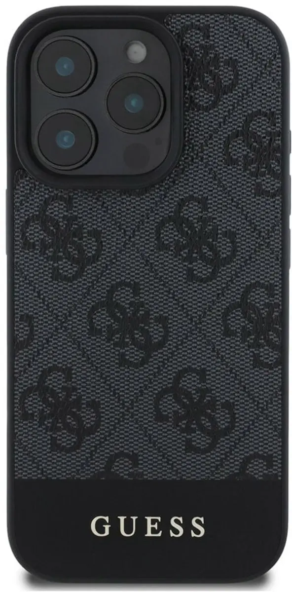 Guess GUHCP16LG4GLGR Hoesje iPhone 16 Pro - Zwart