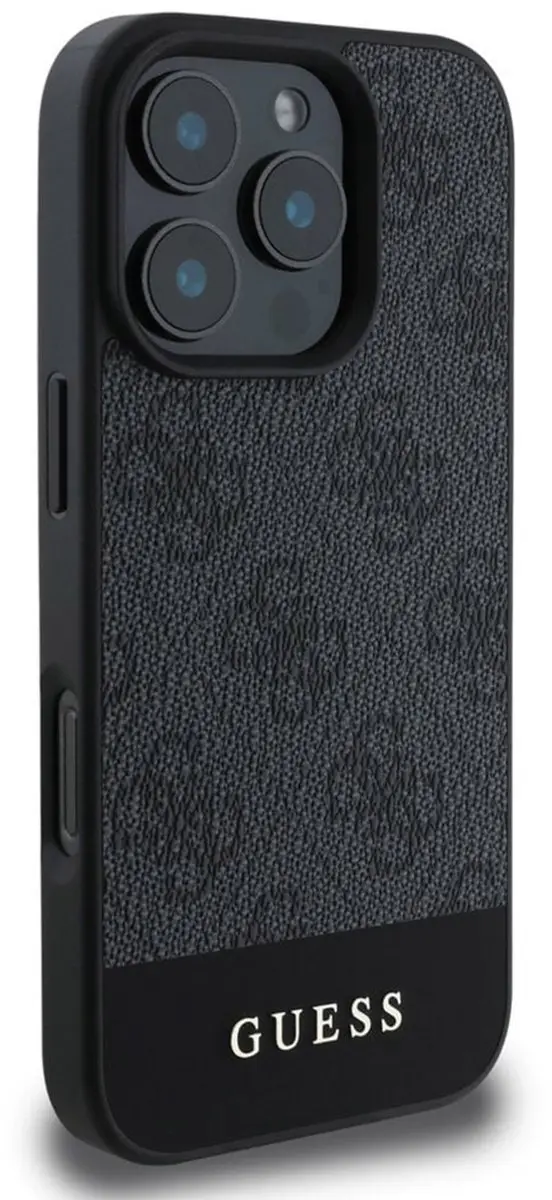 Guess GUHCP16LG4GLGR Hoesje iPhone 16 Pro - Zwart