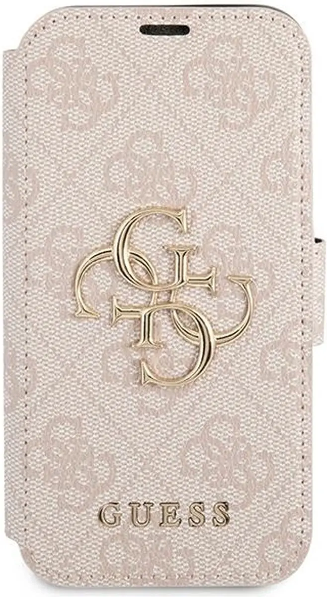 GUESS Bookcase Hoesje iPhone 13 Pro - Roze - 3 Stuks