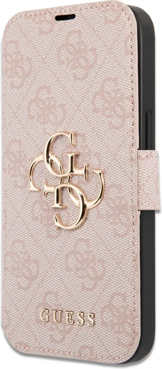 GUESS Bookcase Hoesje iPhone 13 Pro - Roze - 3 Stuks