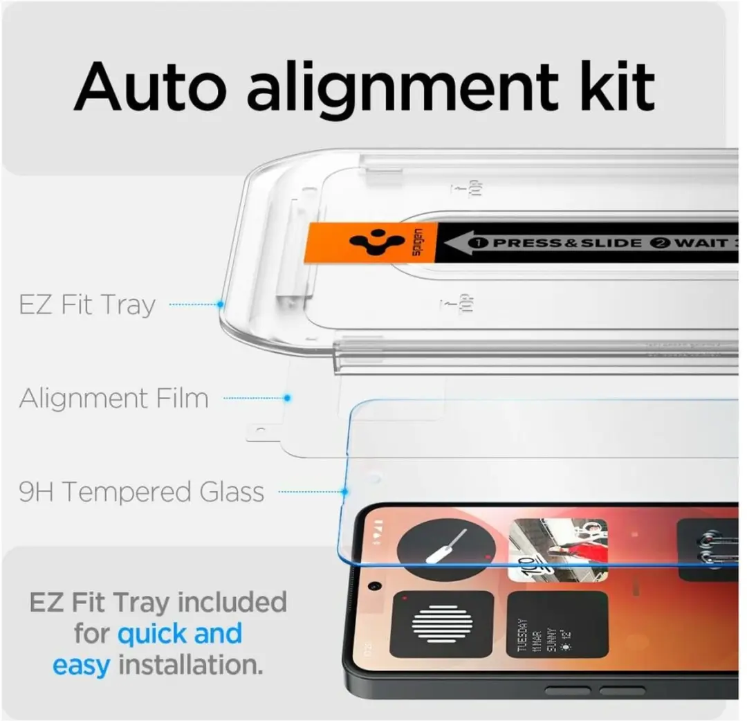 Spigen EZ Fit GLAS.tR Glasbeschermer Nothing Phone (3) - 9H