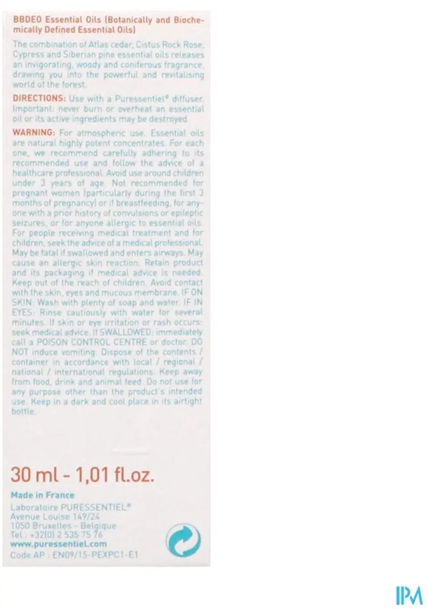 Puressentiel Etherische Olie Boswandeling 30ml