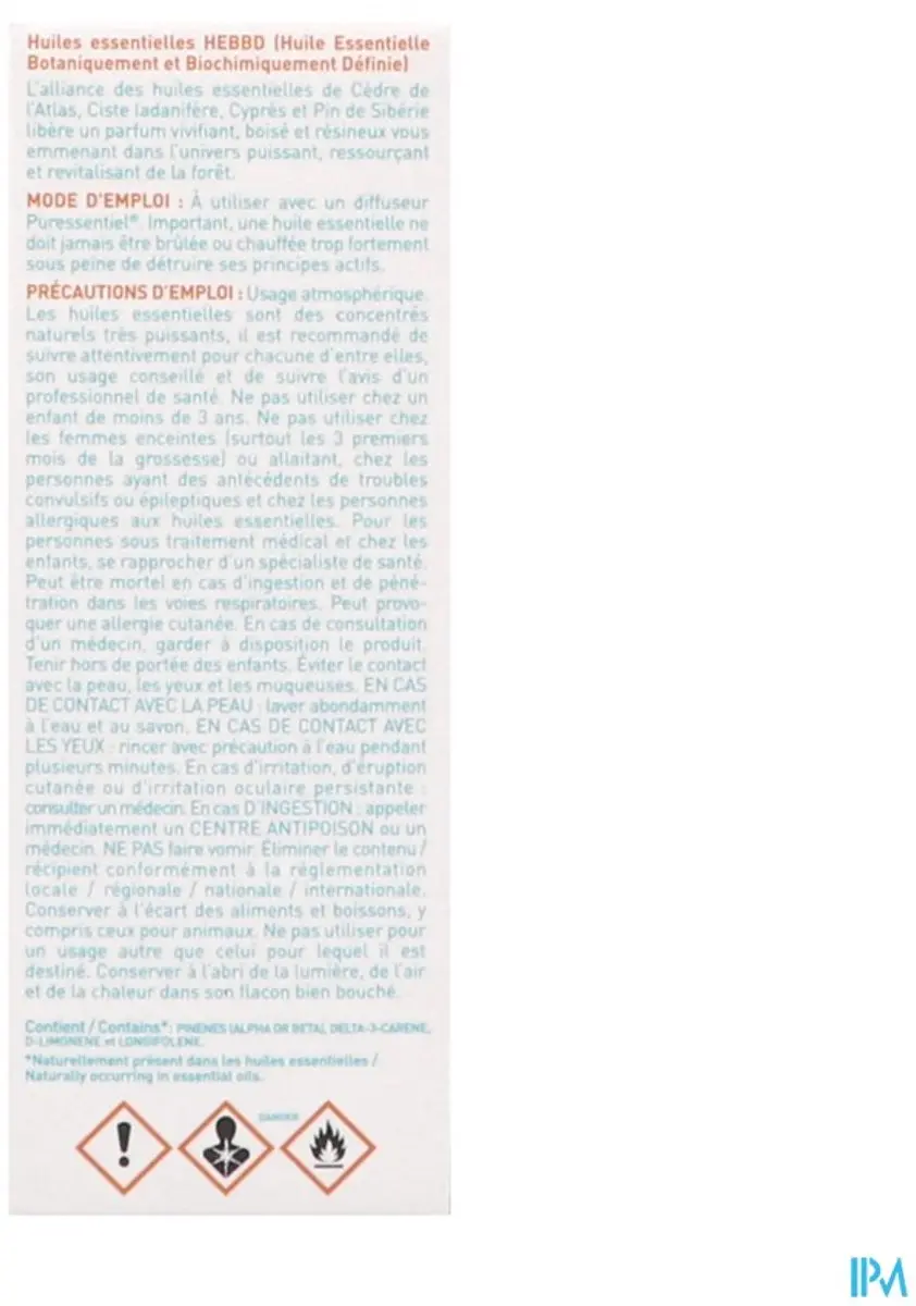 Puressentiel Etherische Olie Boswandeling 30ml