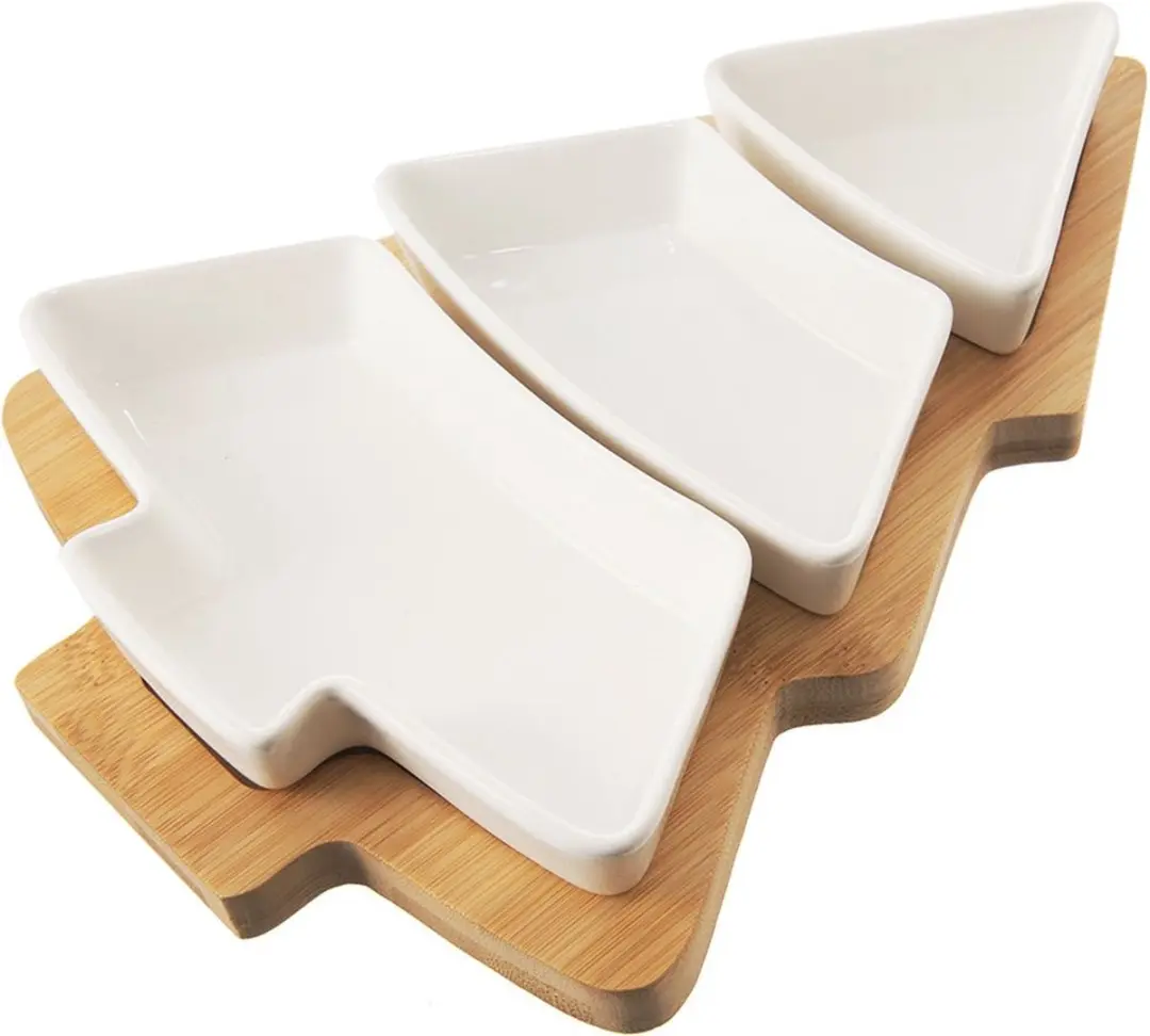 Orion Whiteline Porselein Snackkommen Set 28cm