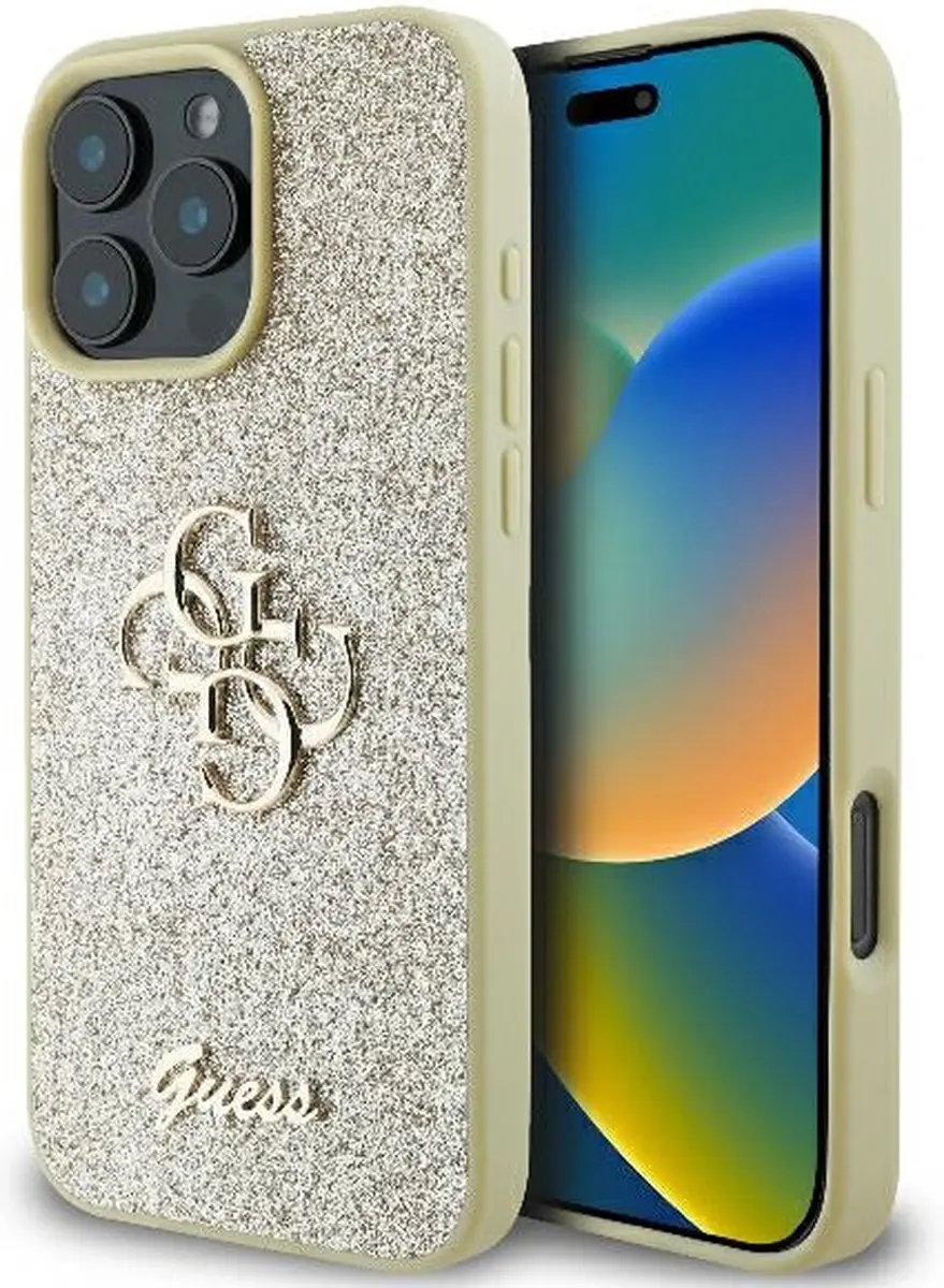 GUESS GUHCP16LHG4SGD iPhone 16 Pro Hardcase - Goud