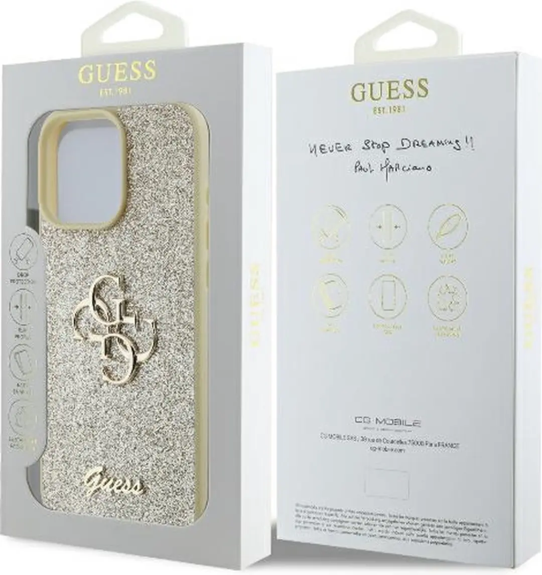 GUESS GUHCP16LHG4SGD iPhone 16 Pro Hardcase - Goud