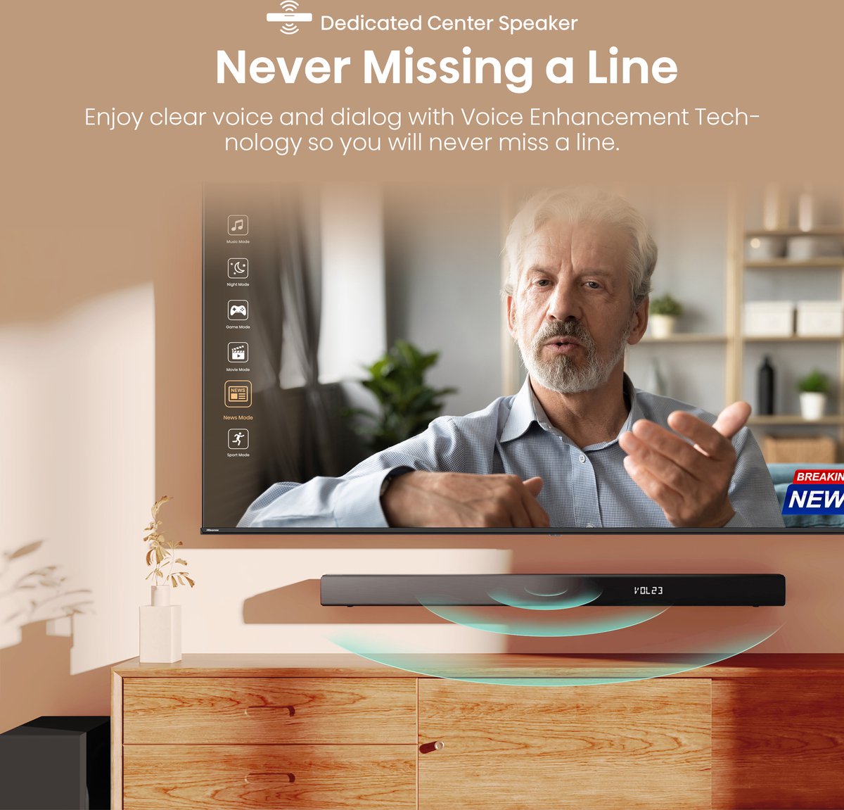 Hisense HS3100 soundbar luidspreker Zwart 3.1 kanalen 480 W