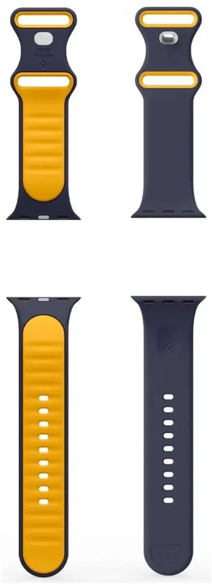 Spigen Nano Pop Bandje Apple Watch 1-10/SE - Blauw/Geel