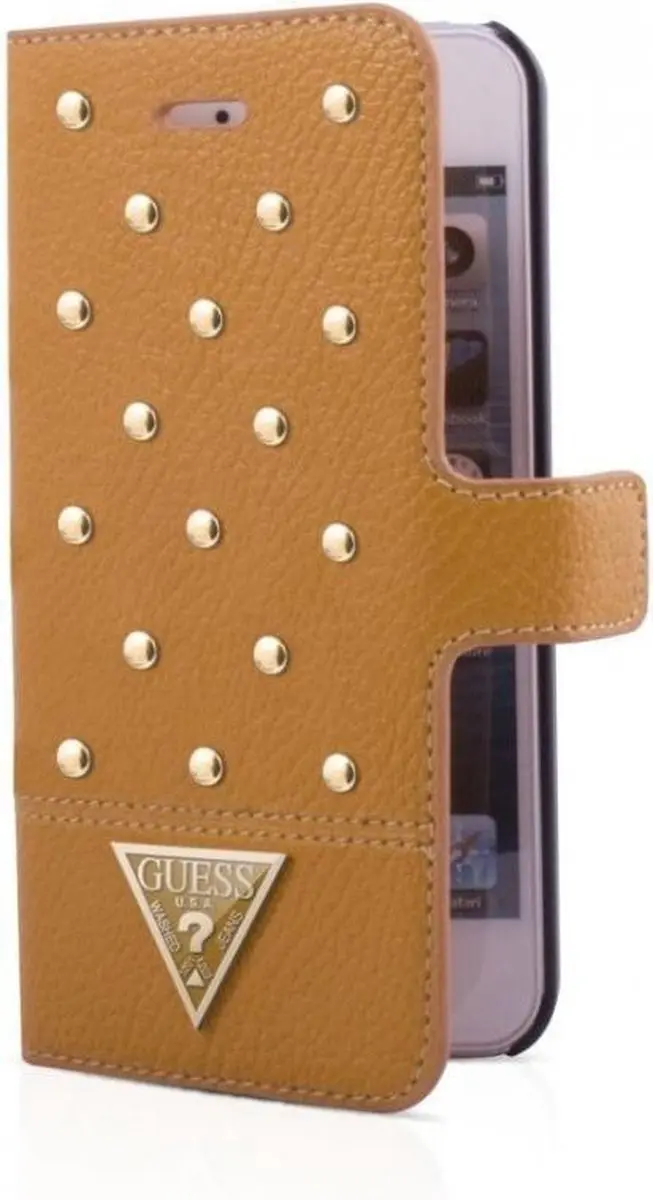 GUESS iPhone 5/5s/SE Hoesje S206-12 - Cognac