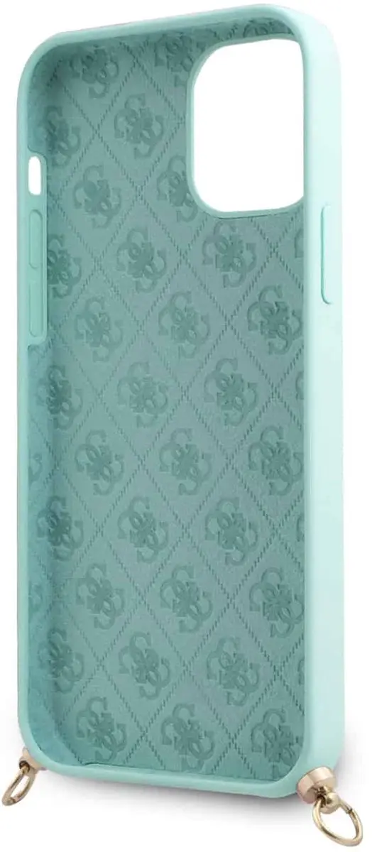 Guess Silicone Metal Logo Back Case - iPhone 12 Mini Blauw - 6700