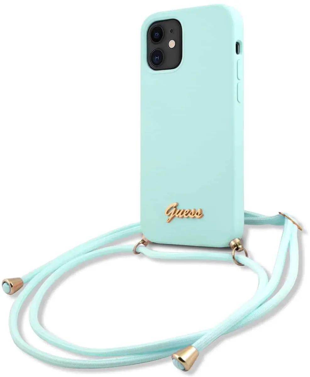 Guess Silicone Metal Logo Back Case