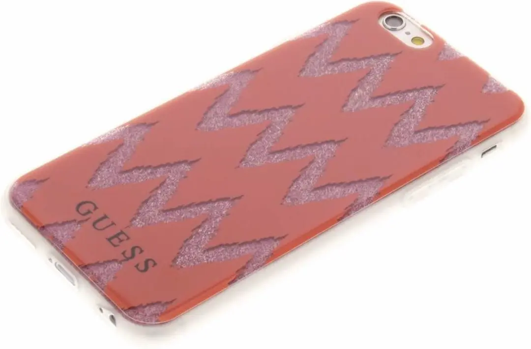 GUESS Chevron Gel Hoesje iPhone 6/6s - Rood