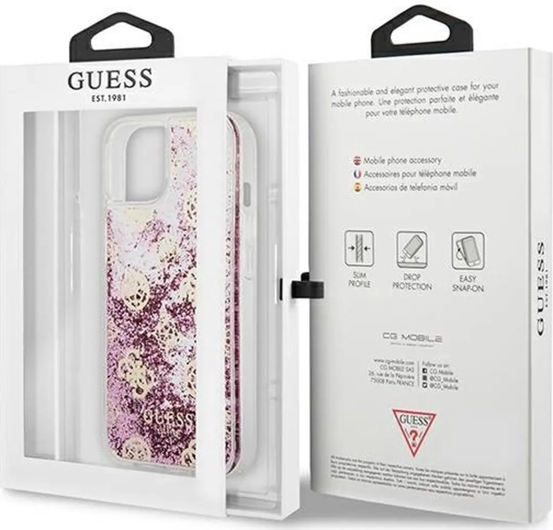 Guess Hoesje iPhone 13 mini 5,4" - Roze