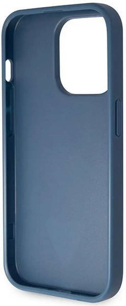 GUESS 4G Triangle Crossbody Hoesje iPhone 15 Pro - Blauw