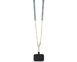 GUESS 4G Triangle Crossbody Hoesje iPhone 15 Pro - Blauw - afbeelding 6 van 6