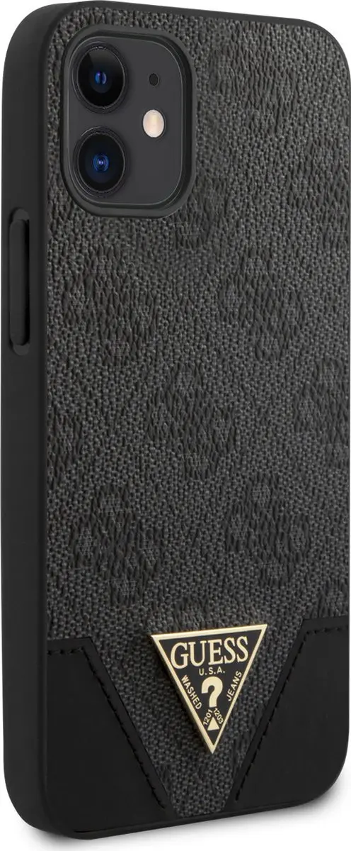 GUESS Hoesje iPhone 12 Mini - Kunstleer Grijs - S212-3 - afbeelding 6 van 6