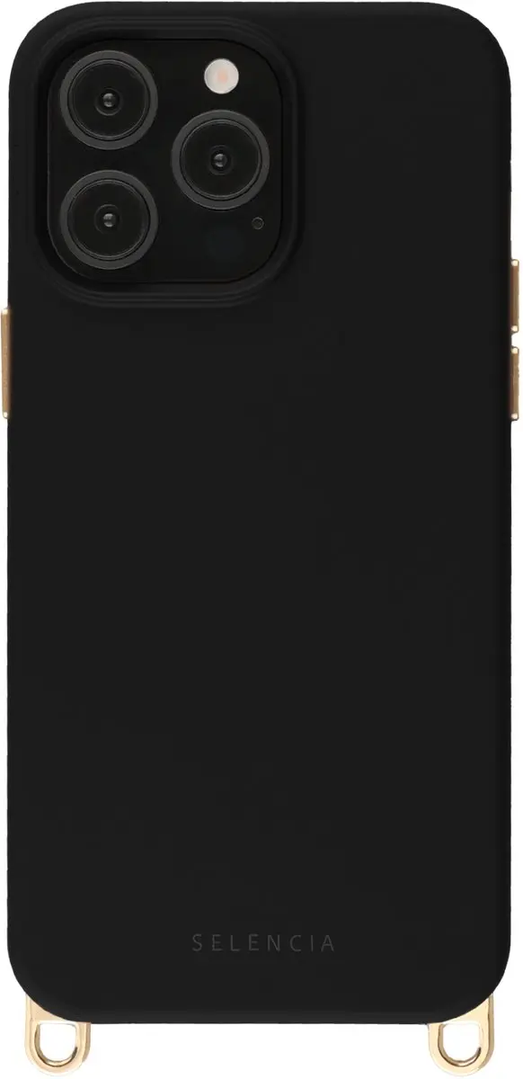 Selencia Hoesje iPhone 14 Pro Rivièra Velvet Black
