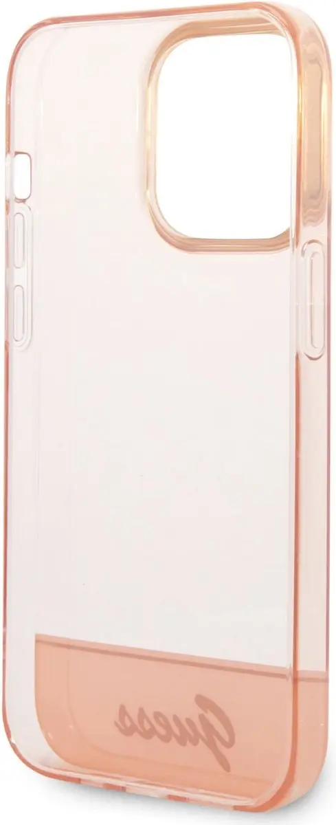 GUESS Translucent Hoes iPhone 14 Pro Max - Roze
