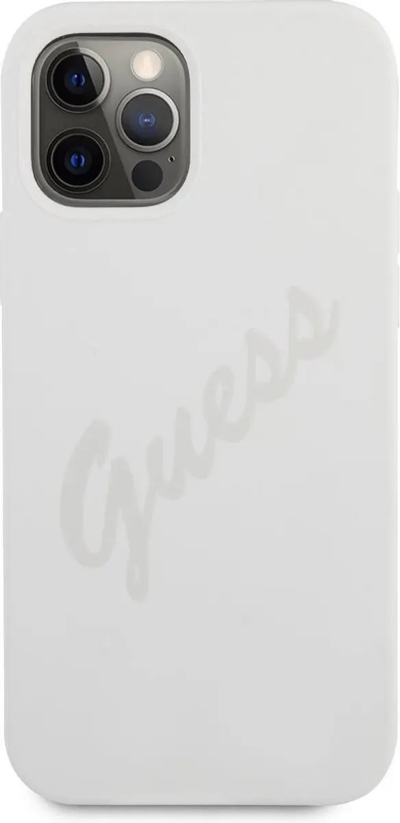 GUESS Silicone Backcase iPhone 12/12 Pro 6803 - Grijs - afbeelding 6 van 6