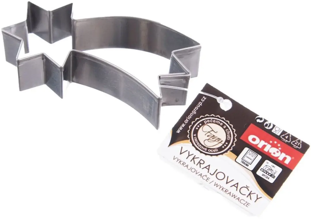 Orion Stalen Koekjesvorm Ster van Bethlehem 6,4cm - Zilver