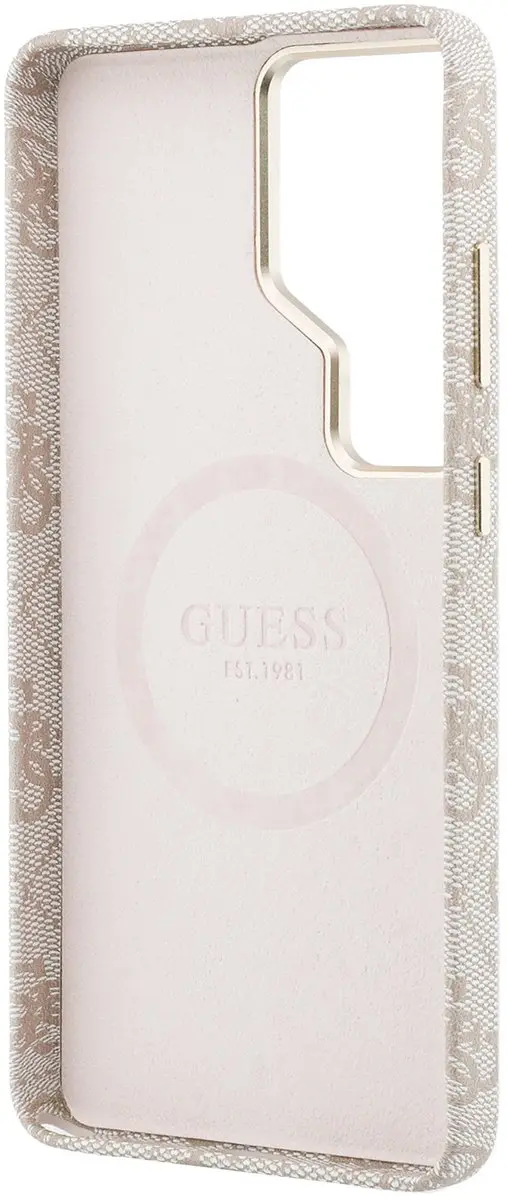Guess Telefoonhoesje Samsung Galaxy S26 Ultra - Roze MagSafe Strass Logo