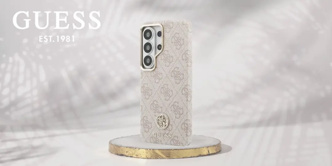 Guess Telefoonhoesje Samsung Galaxy S26 Ultra - Roze MagSafe Strass Logo