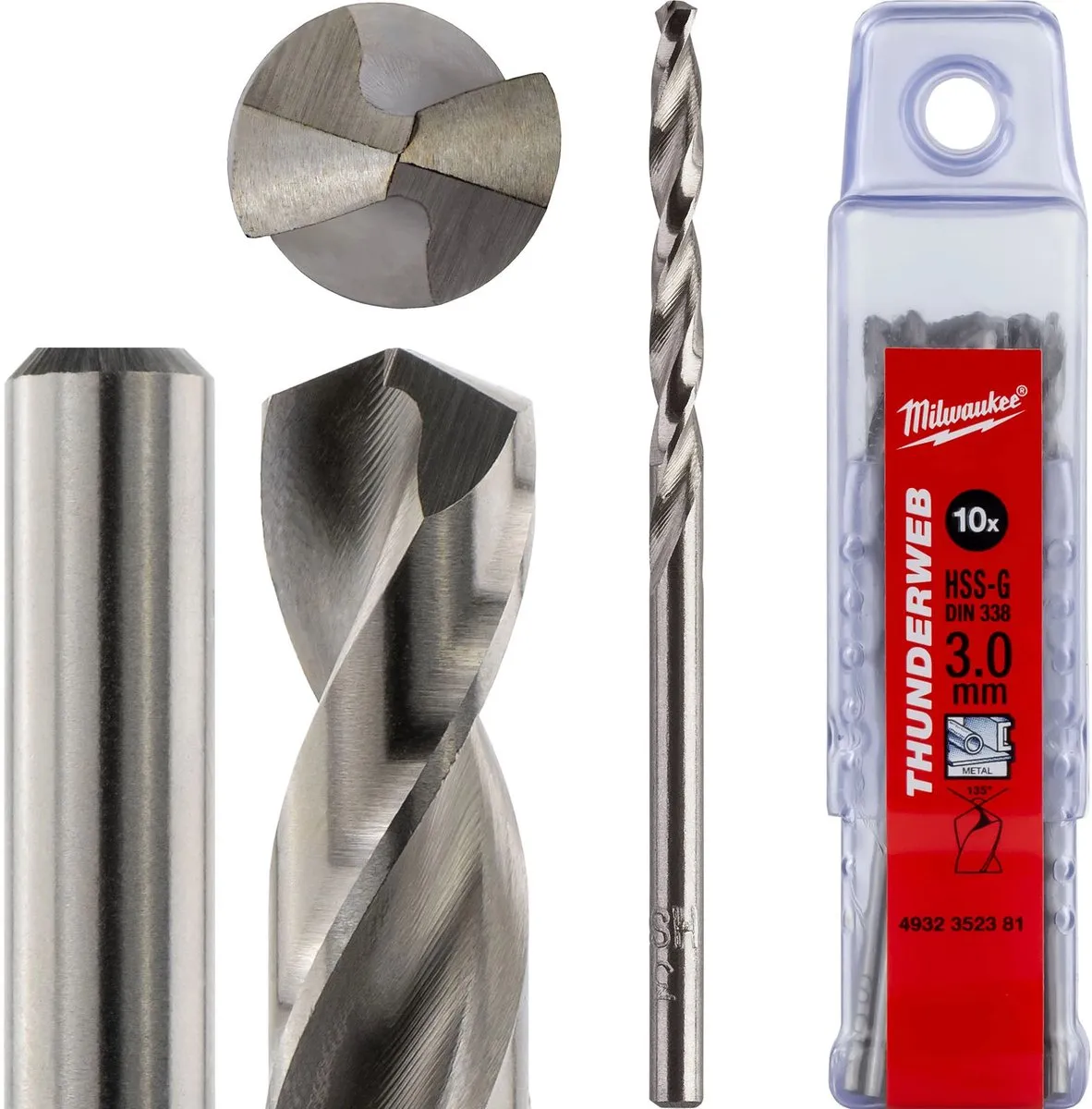 Milwaukee Thunderweb HSS-G Metaalboor 3mm