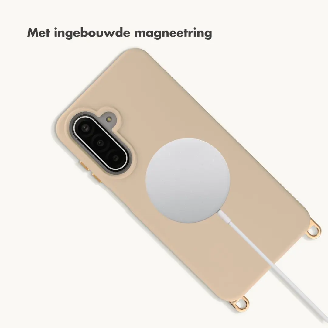 Selencia Hoesje Samsung Galaxy A17 MagSafe - Beige - afbeelding 6 van 6
