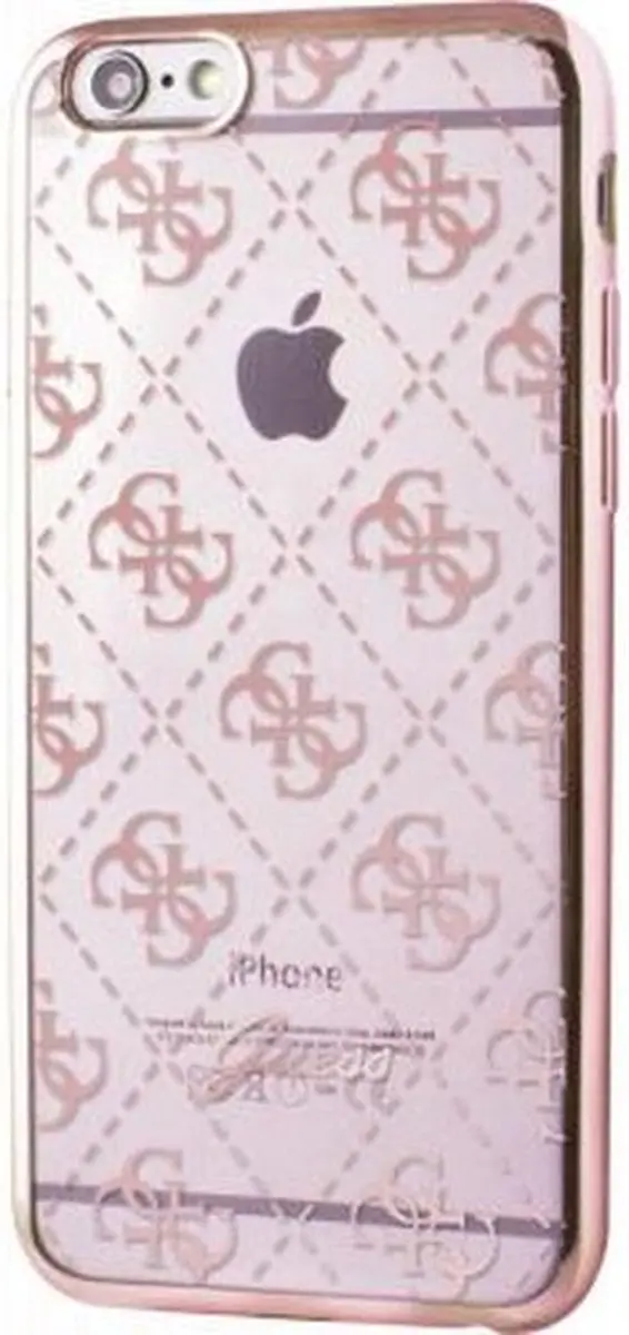 GUESS TPU Case Transparant - iPhone 6/6S 6G37400903 - Roze - afbeelding 6 van 6