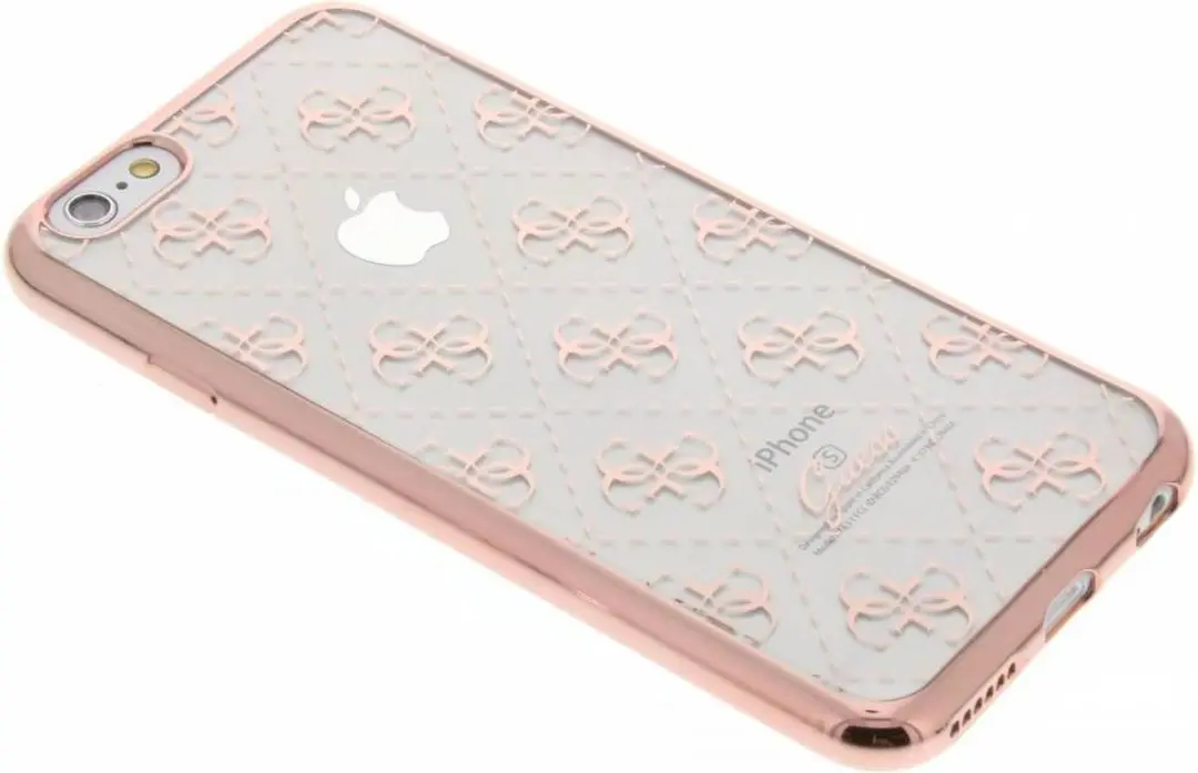 GUESS TPU Case Transparant - iPhone 6/6S 6G37400903 - Roze