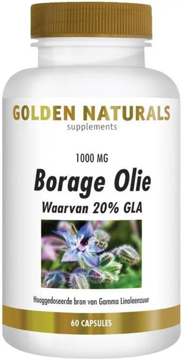 Golden Naturals Borage-olie 1000mg - 60 Softgel Capsules