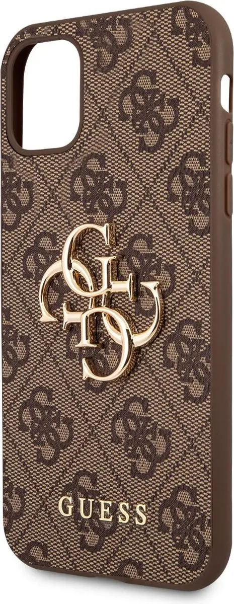 GUESS PU 4G Logo Case - iPhone 11 - Bruin - afbeelding 6 van 6