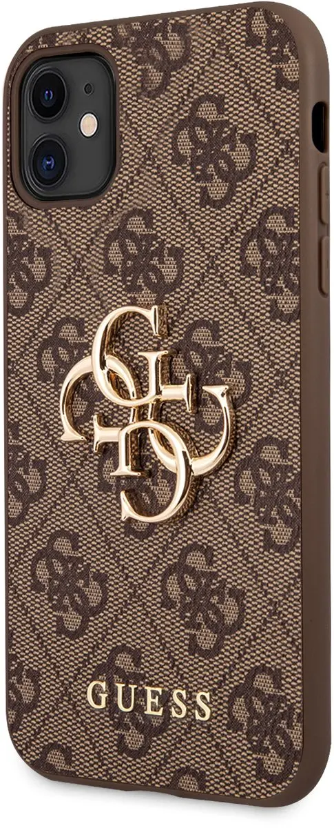 GUESS PU 4G Logo Case - iPhone 11 - Bruin