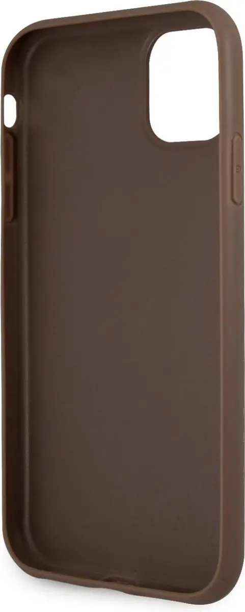 GUESS PU 4G Logo Case - iPhone 11 - Bruin