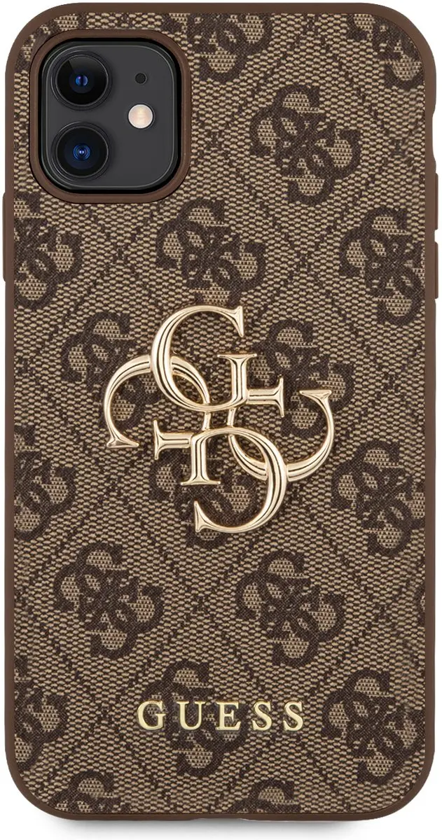 GUESS PU 4G Logo Case - iPhone 11 - Bruin
