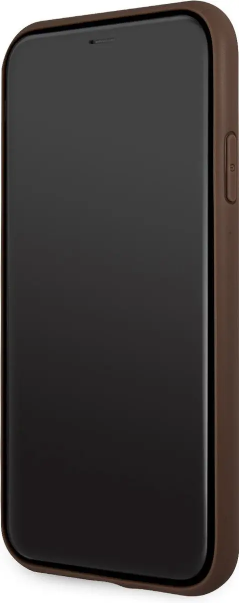 GUESS PU 4G Logo Case - iPhone 11 - Bruin