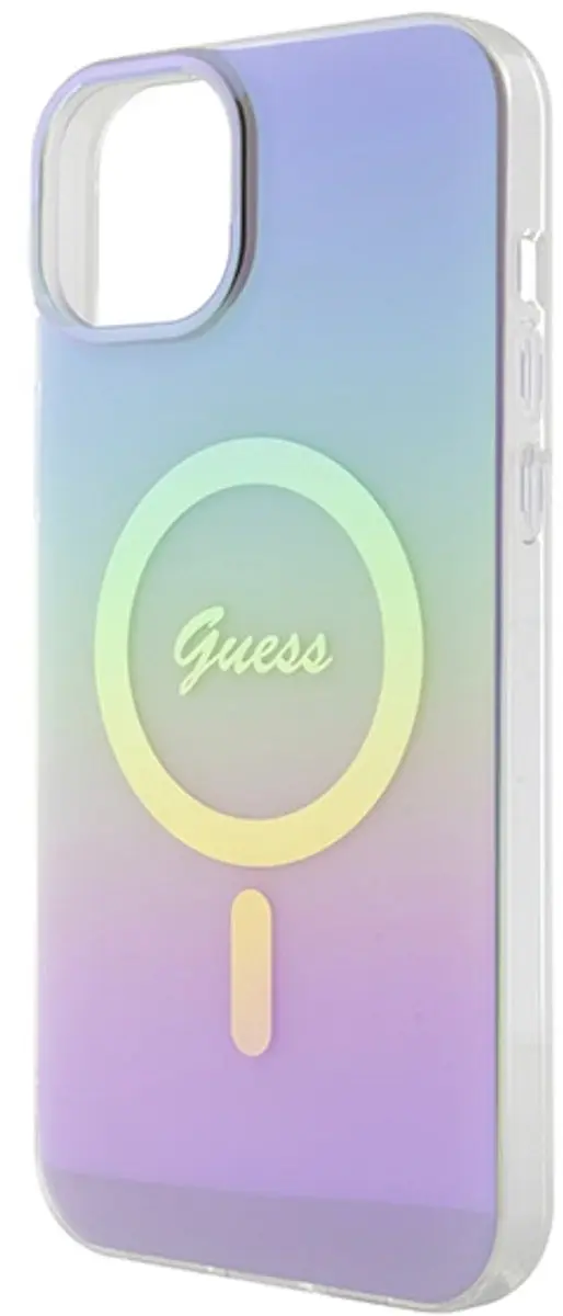 GUESS Iridescent Back Case - iPhone 15 Plus - Paars - MagSafe - afbeelding 6 van 6
