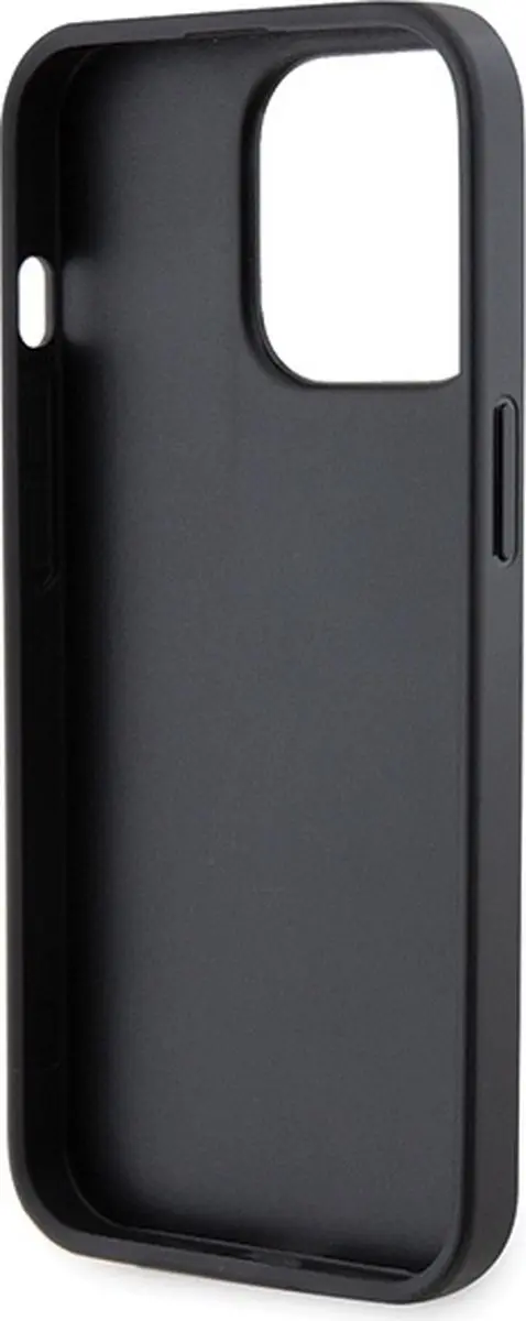 GUESS 4G Triangle Crossbody Case - iPhone 13 Pro Max - Zwart