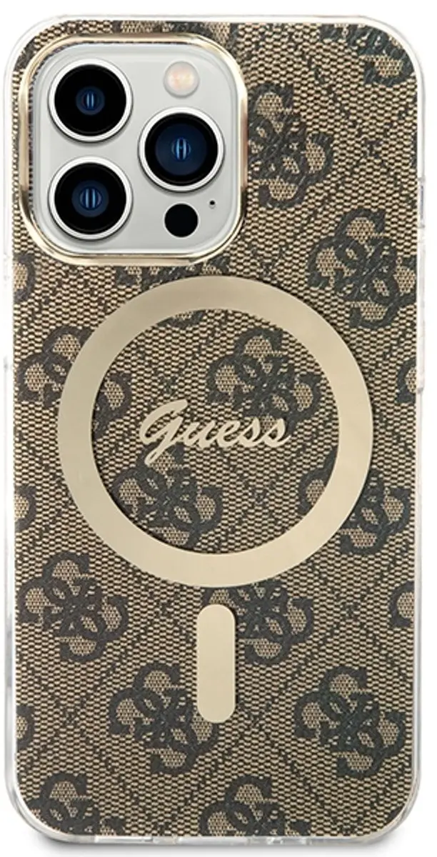 Guess Hoesje iPhone 13 Pro MagSafe - Bruin - 3666339102876