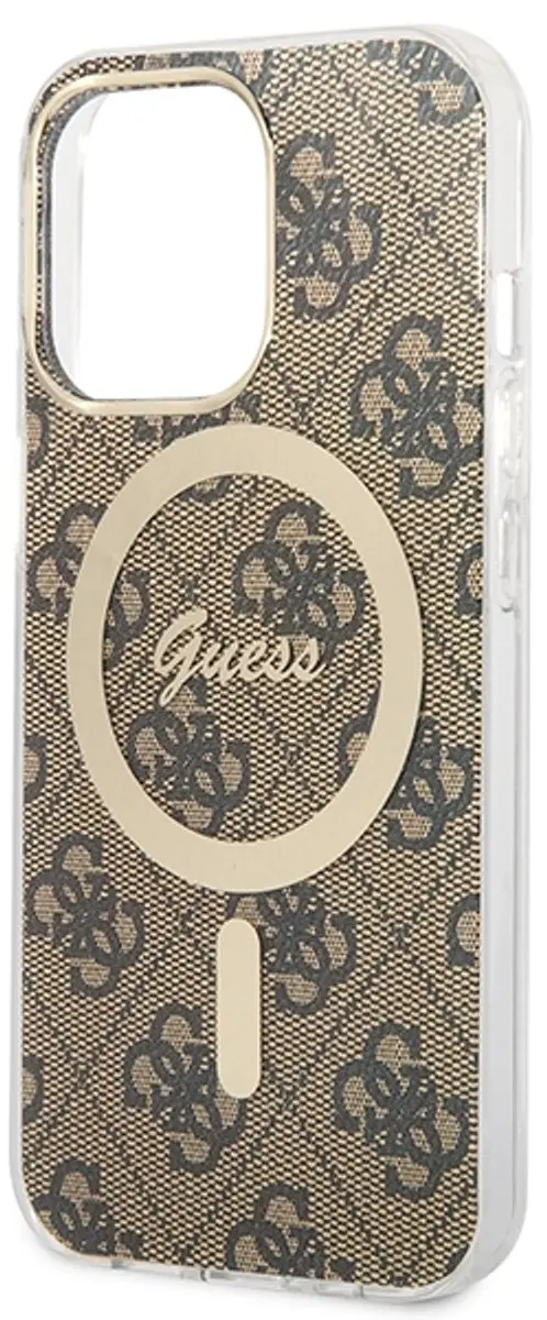 Guess Hoesje iPhone 13 Pro MagSafe - Bruin - 3666339102876