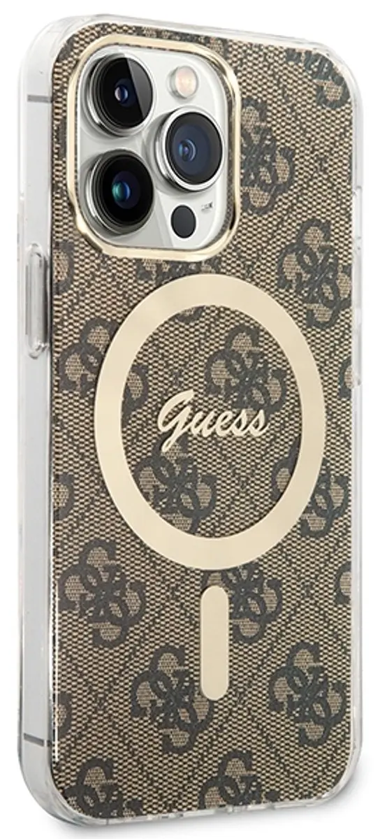Guess Hoesje iPhone 13 Pro MagSafe - Bruin - 3666339102876