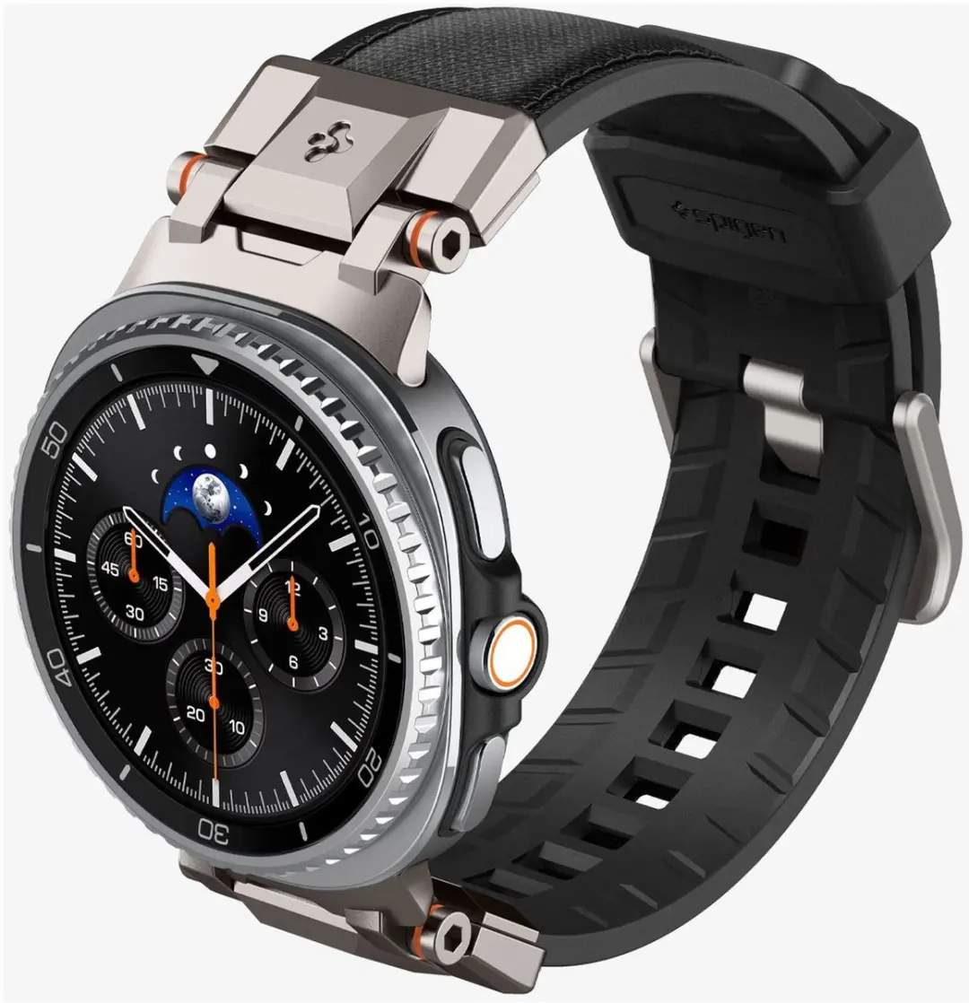 Spigen DuraPro Armor Bandje - Samsung Galaxy Watch 8 - Zwart