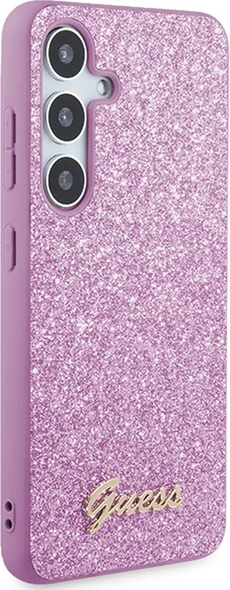 GUESS Glitter Back Case Samsung Galaxy S24 Plus - Paars