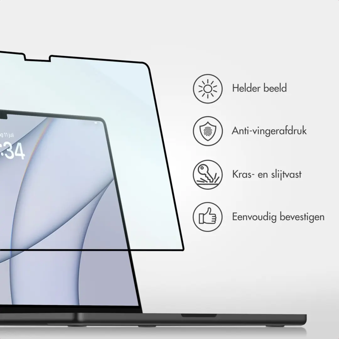 Accezz Gehard Glas Laptop Screenprotector SH00097850 - Transparant