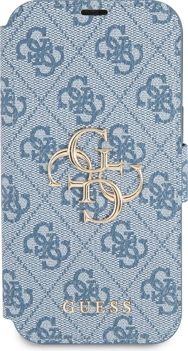 GUESS iPhone 13 Mini Bookcase Hoesje 7670 - Blauw