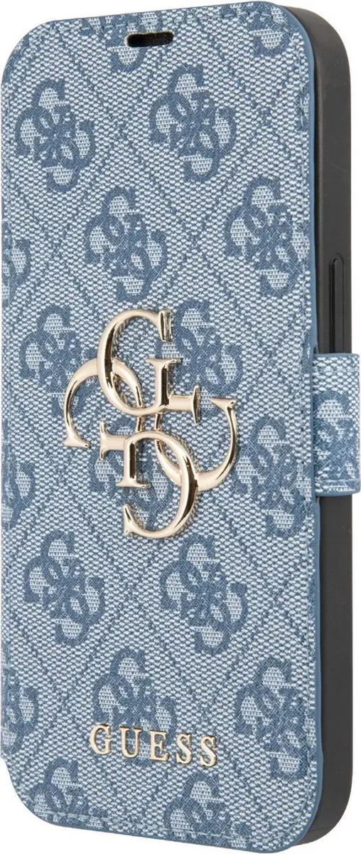 GUESS iPhone 13 Mini Bookcase Hoesje 7670 - Blauw