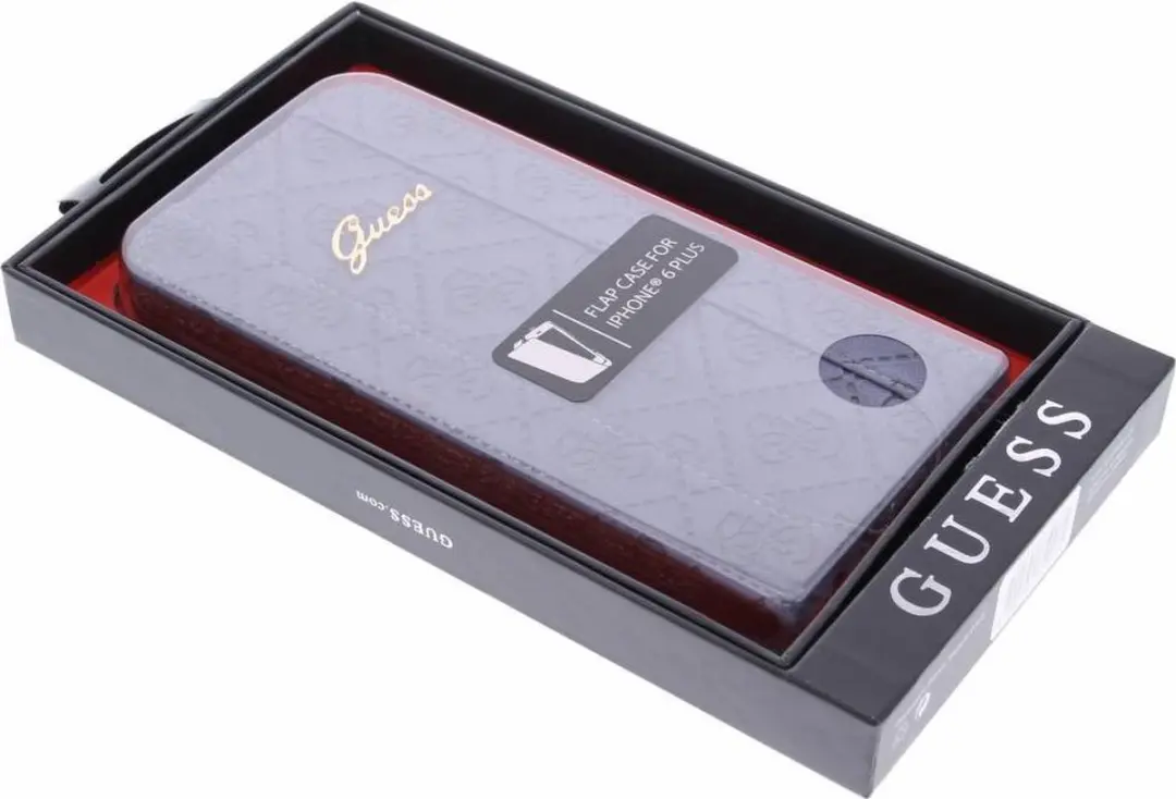 GUESS iPhone 6 Plus Scarlett Flap Case GUEGUFLP6LSCBL - Blauw - afbeelding 6 van 6