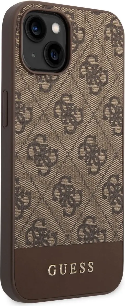 GUESS 4G Stripe Back Case - iPhone 14 Plus - Bruin