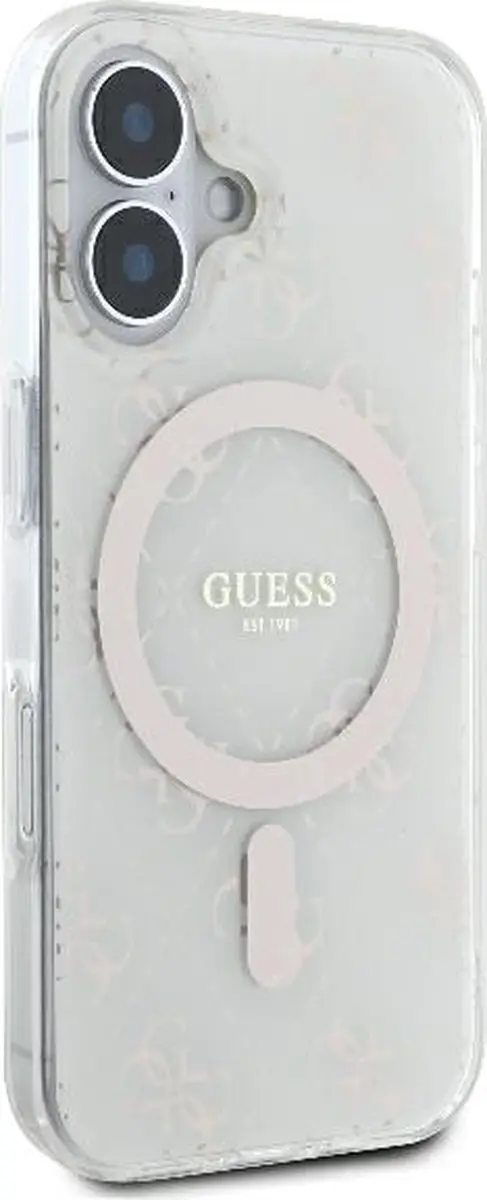 Guess GUHMP16SH4DTEH iPhone 16 Hardcase - Transparant